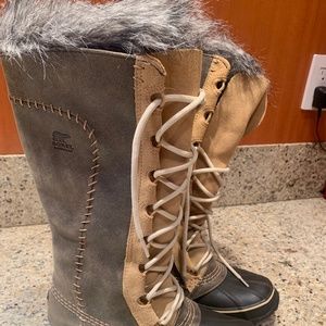 Women’s Genuine Leather Sorel Winter Boots